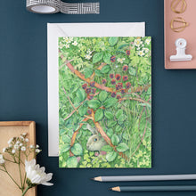 Load image into Gallery viewer, Bunny in a Hedgerow - Greetings Card