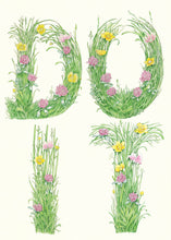 Load image into Gallery viewer, DO IT - letters made out of meadow grass - greetings card