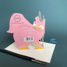 Load image into Gallery viewer, Dancing Owl - Die Cut Greetings Card