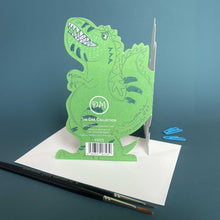 Load image into Gallery viewer, Tyrannosaurus Rex- Die Cut Greetings Card