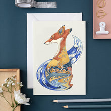 Load image into Gallery viewer, Fox in the clouds - Card