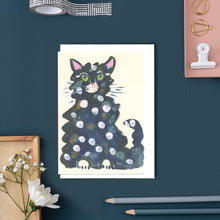 Load image into Gallery viewer, Spotted Cat - Greetings Card
