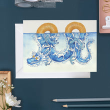 Load image into Gallery viewer, Water Dragon - Greetings Card