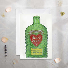 Load image into Gallery viewer, Heart’s Desire - Tonic - get what you want - Greetings Card