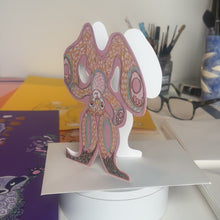 Load and play video in Gallery viewer, Hare doing an ear stand - Die Cut Greetings Card