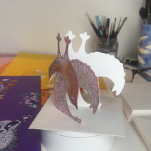 Load and play video in Gallery viewer, Robins ding a wing stand - Die Cut Greetings Card