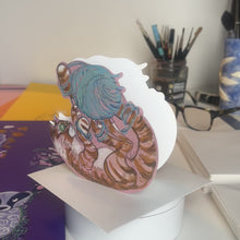 Load and play video in Gallery viewer, Cat playing with a ball of wooly - Die Cut Greetings Card