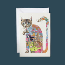Load image into Gallery viewer, Cat Licking It's Paw - Card