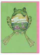 Load image into Gallery viewer, Green Frog- Card
