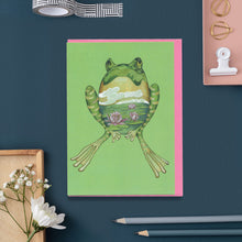 Load image into Gallery viewer, Green Frog- Card
