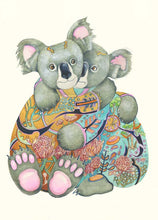 Load image into Gallery viewer, Cuddling Koala Bears - Print - The DM Collection