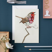 Load image into Gallery viewer, Robin in a Winter Landscape -  Card - The DM Collection