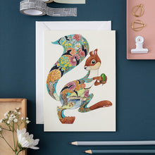 Load image into Gallery viewer, Turquoise Squirrel - Card - The DM Collection