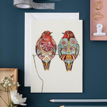 Load image into Gallery viewer, Two Robins - Card - The DM Collection