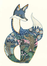 Load image into Gallery viewer, Fox at Night - Card - The DM Collection
