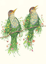 Load image into Gallery viewer, Two Scruffy Thrushes - Card
