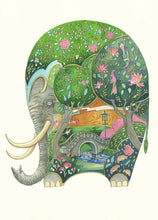 Load image into Gallery viewer, Sleeping Elephant - Greetings Card
