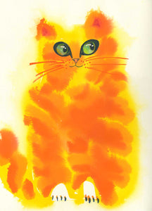 Ginger Cat - Greetings Card