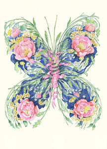 Giant Peacock Moth - Greetings Card