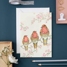 Load image into Gallery viewer, Three Robins - Greetings Card
