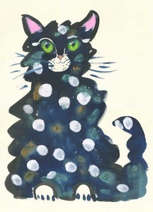 Spotted Cat - Greetings Card