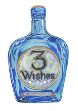 Load image into Gallery viewer, Blue bottle labeled '3 Wishes' on a white background

