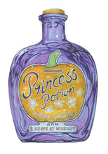 Load image into Gallery viewer, Purple potion bottle labeled 'Princess Potion' with a yellow label on a white background
