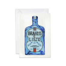 Load image into Gallery viewer, Brahms &amp; Liszt  - London Gin- Greetings Card
