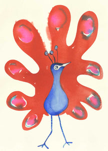 Peacock - Greetings Card