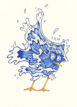 Load image into Gallery viewer, Seagull getting splashed in the face -  Greetings Card
