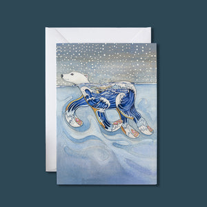 Polar Bear Swimming - Card