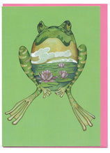 Load image into Gallery viewer, Green Frog- Card
