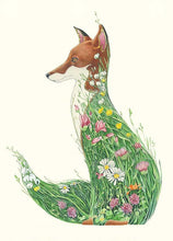 Load image into Gallery viewer, Fox in a Meadow - Card - The DM Collection
