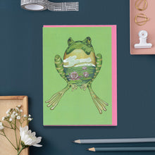 Load image into Gallery viewer, Green Frog- Card
