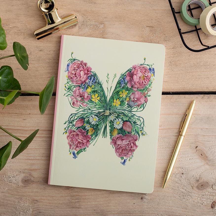 Perfect Bound Notebook - Butterfly - The DM Collection