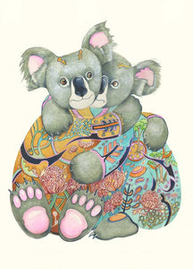Cuddling Koala Bears  - Print - The DM Collection