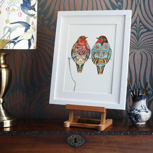 Two Robins  - Print - The DM Collection