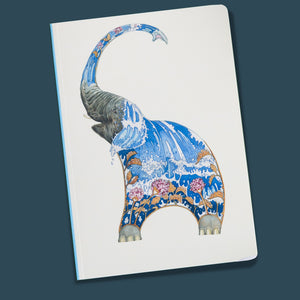 Perfect Bound Notebook - Elephant Squirting Water