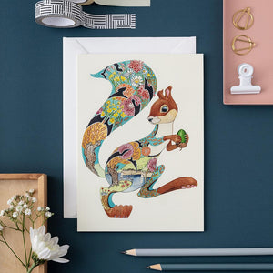 Turquoise Squirrel - Card - The DM Collection
