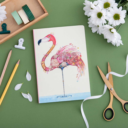 Perfect Bound Notebook - Flamingo - The DM Collection