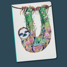 Load image into Gallery viewer, Perfect Bound Notebook - Sloth
