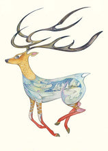 Load image into Gallery viewer, Reindeer Running - Card
