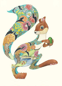 Turquoise Squirrel - Card - The DM Collection