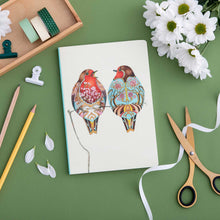 Load image into Gallery viewer, Perfect Bound Notebook - Two Robins - The DM Collection
